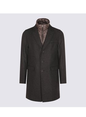 HERNO 男士大衣 CA000202U33432R9490 AW2025 灰色西装