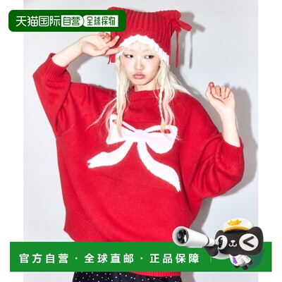1h可退 日本直邮Candy Stripper 女装 宽松版型 针织衫 大蝴蝶结
