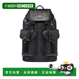 香港直邮MCM 男士双肩包 MMKCSBG02BK001 SS2024 黑色 印花双肩包