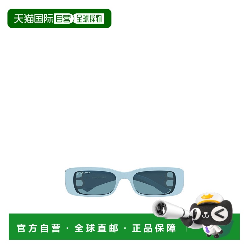 1h可退 香港直邮BALENCIAGA 女士眼镜 BB0096S025 SS2025 蓝色 矩