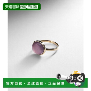 日潮跑腿COCOSHNIK 紫玉髓椭圆形凸圆形戒指 12配饰