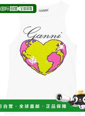 韩国直邮Gani 无袖T恤 T3781151 白色 DOM背心吊带