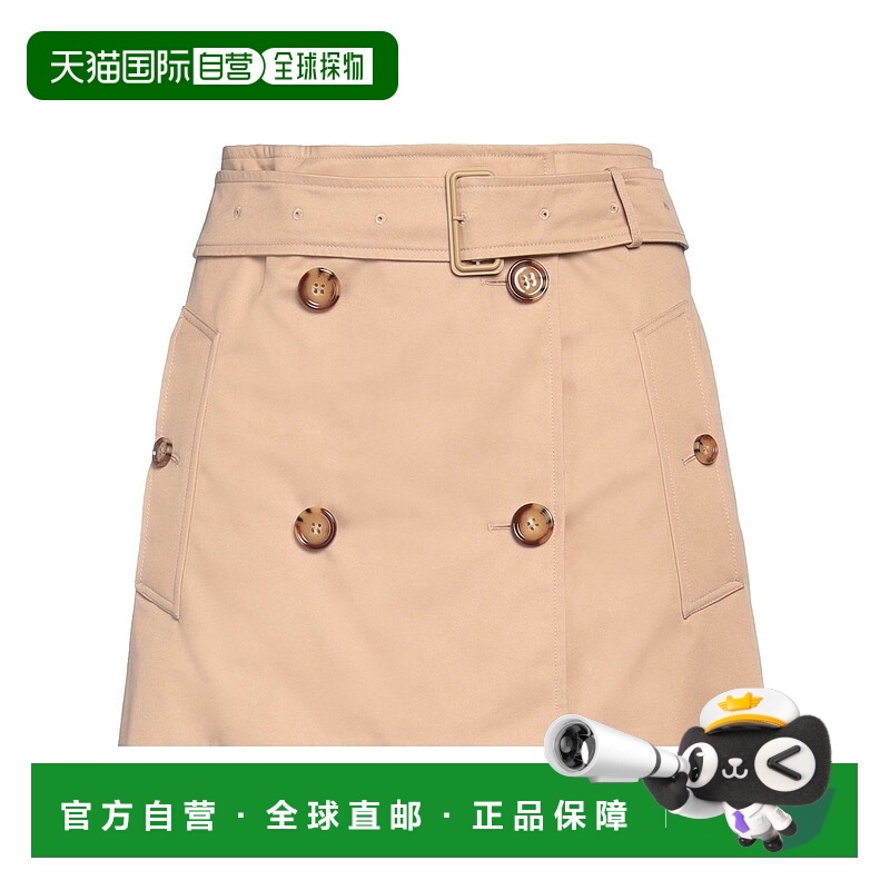 1h可退 香港直邮Burberry 巴宝莉 女士 迷你半身裙 beige米色 舒