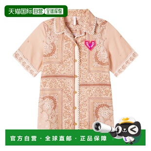 香港直邮ZIMMERMANN 女童 Lucky 花色丝质棉质连衣裙童装