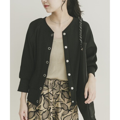 1h可退 日本直邮URBAN RESEARCH女装针拔纹宽松开衫 IT2623020120
