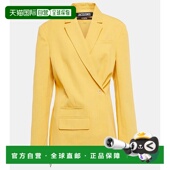 香港直邮Jacquemus Tibau 女士 1h可退 Veste 亚麻混纺西装 外