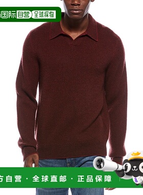 自营Vince Boiled Thermal Cashmere Johnny Collar Sweater - re