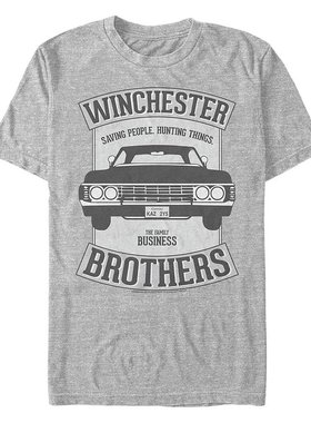 Fifth Sun|男士超自然温彻斯特汽车徽章短袖 T 恤