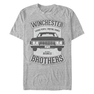 Fifth 超自然温彻斯特汽车徽章短袖 男士 恤 Sun