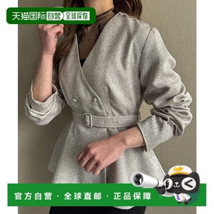 日本直邮JUNOAH Peplum Tweed