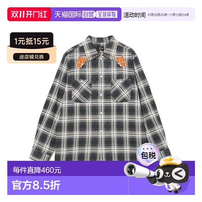 日本直邮NEEDLES 男装 印花法兰绒格纹衬衫 11111 【付后1h可退】