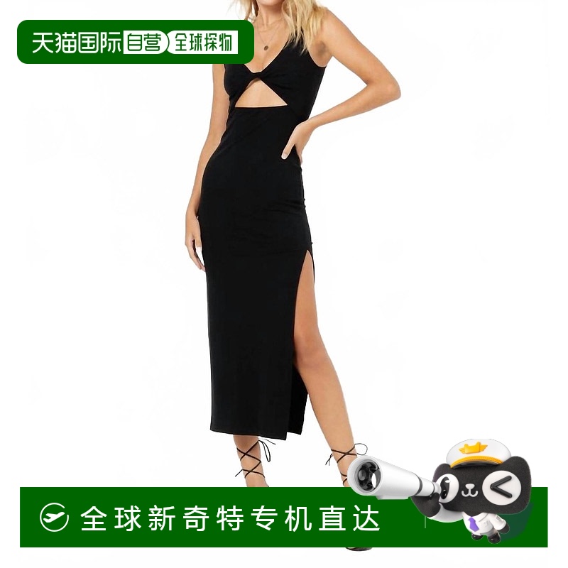 自营 l spaceNico Midi黑色连衣裙 【美国奥莱】直发