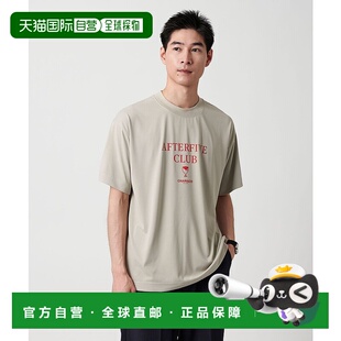 1h可退 日本直邮CHARI&CO 男士 AFTER 吸水速干T恤 发泡印花 反光