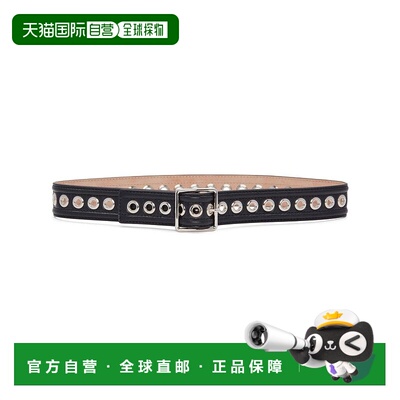 香港直邮mcqueen 亚历山大 麦昆 女士 孔眼腰带 7334091BRCC牛皮