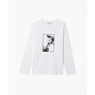 agnes b. 男女同款Alain Dister照片印花长袖T恤 EY96SEG6010