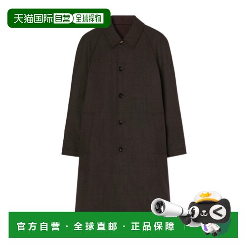 香港直邮BURBERRY 男士大衣 81323111 AW2026 深棕支付后1h可退
