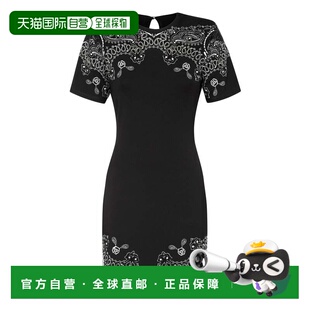 black 自营philipp 美国奥莱 Bandana Paisley pleinMini Dress