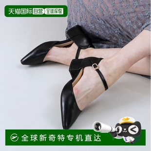 韓國直郵SAERA 3.5CM O24P204 女士綁帶高跟鞋