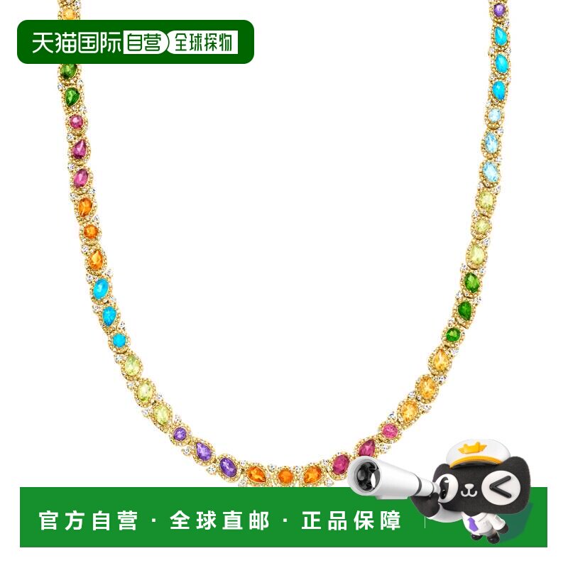 自营Ross-Simons 多宝石项链 18kt 金 18 英寸 美国奥莱直发