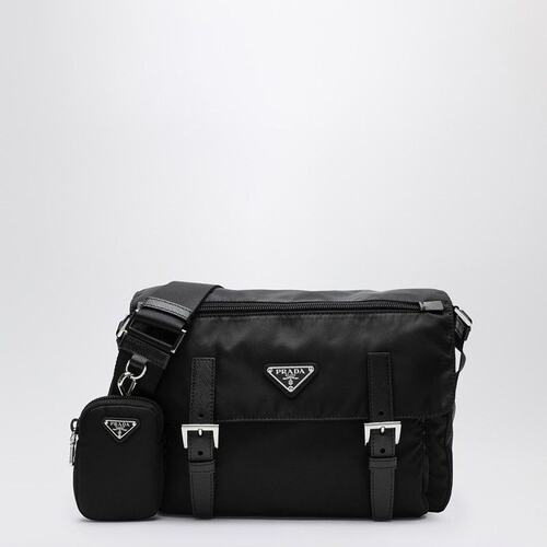 Prada 普拉达 女士 Re-Nylon 黑色中号挎包 1BD953B1MRV44