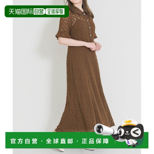 1h可退 日本直邮MISCH MASCH 女士 春夏新款露肩波点蕾丝连衣裙 M