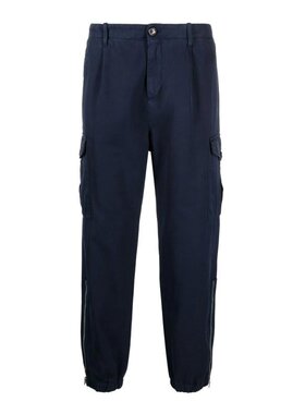 自营Brunello Cucinelli Cotton Cargo Men's Pants - blue 美国