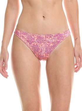 【美国奥莱】直发 Ramy Brook 印花 Isla 比基尼泳裤 - 橙色