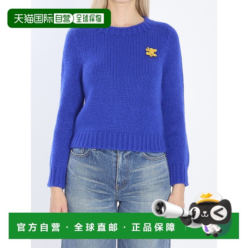 香港直邮CELINE 女士针织衫 RY0JL089907RB AW2025 蓝色羊绒