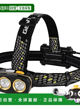 【日本直邮】GENTOS 头戴灯 LED灯 USB可充电或3节AA电池SDH-333H