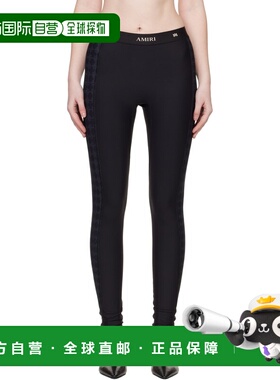 香港直邮AMIRI 女士 黑色 MA Quad 紧身裤 AWBOAC1002