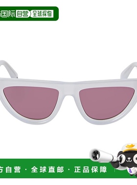 自营 off-white米白色碧玉猫眼太阳镜-灰色酒红色 美国奥莱直发