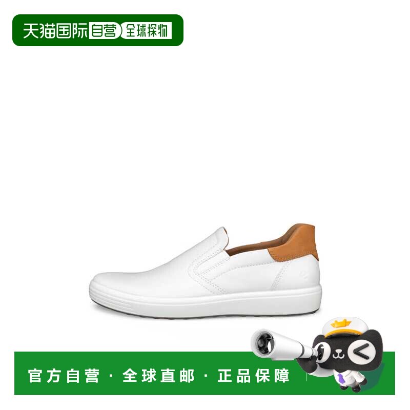 日本直邮Ecco/爱步Soft 7 磨砂皮轻便套脚休闲鞋男款 470834男鞋