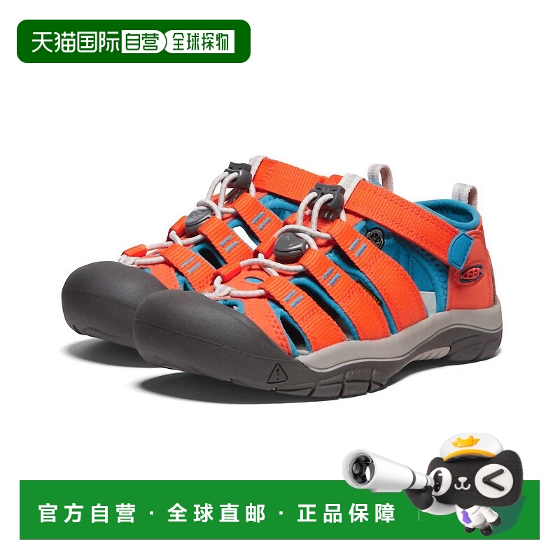 自营 keen男孩纽波特H2凉鞋橙色/蓝色-橙色/蓝色 美国奥莱直发