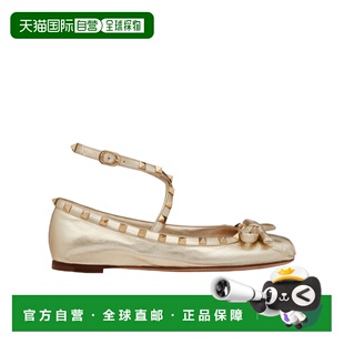 1h可退 【99新未使用】香港直邮Valentino ROCKSTUD浅口芭蕾舞鞋
