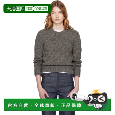 1h可退 香港直邮A.P.C. 女士 灰色 Short Round Neck 毛衣 WVBCHF