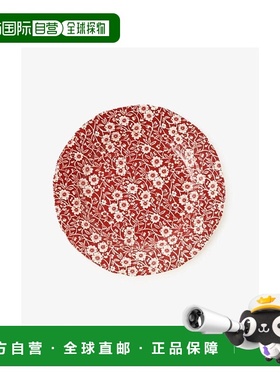 日本直邮日潮 AfternoonTea红色印花21.5cm盘/Burleigh HB24红色