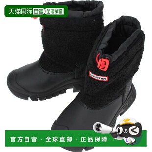 日本直邮Hunter 儿童 Little Wanderer 夏尔巴雪地靴黑色 K Litte