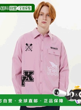 韩国直邮WAIKEI韩国小众设计师狗狗图案时尚日常衬衫YK23SSSH02