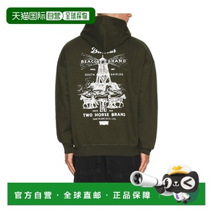 男士 Levi 1h可退 印花连帽衫 巴伯尔 MOL07 香港直邮barbour