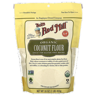 香港直发Bob's Red Mill鲍勃红磨坊椰子粉无麦麸烘培甜品453g