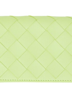 bottegaveneta葆蝶家女士绿色卡包时尚潮流经典百搭