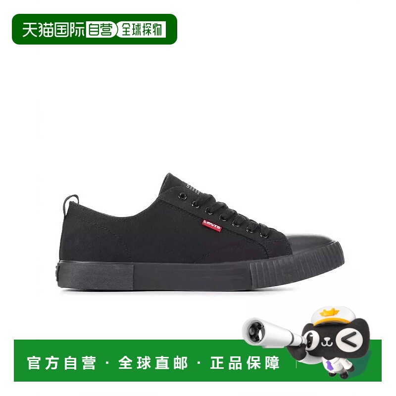 自营levi'sMen's Anikin C Canvas Sneaker In Black Monochrome