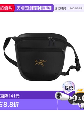 自营欧洲直邮ARCTERYX始祖鸟 MANTIS黑色再生聚酯防水腰包男女通