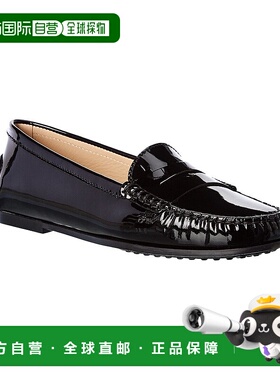 自营 tod'sTOD的城市Gommino专利贷款-黑色 美国奥莱直发女鞋单鞋