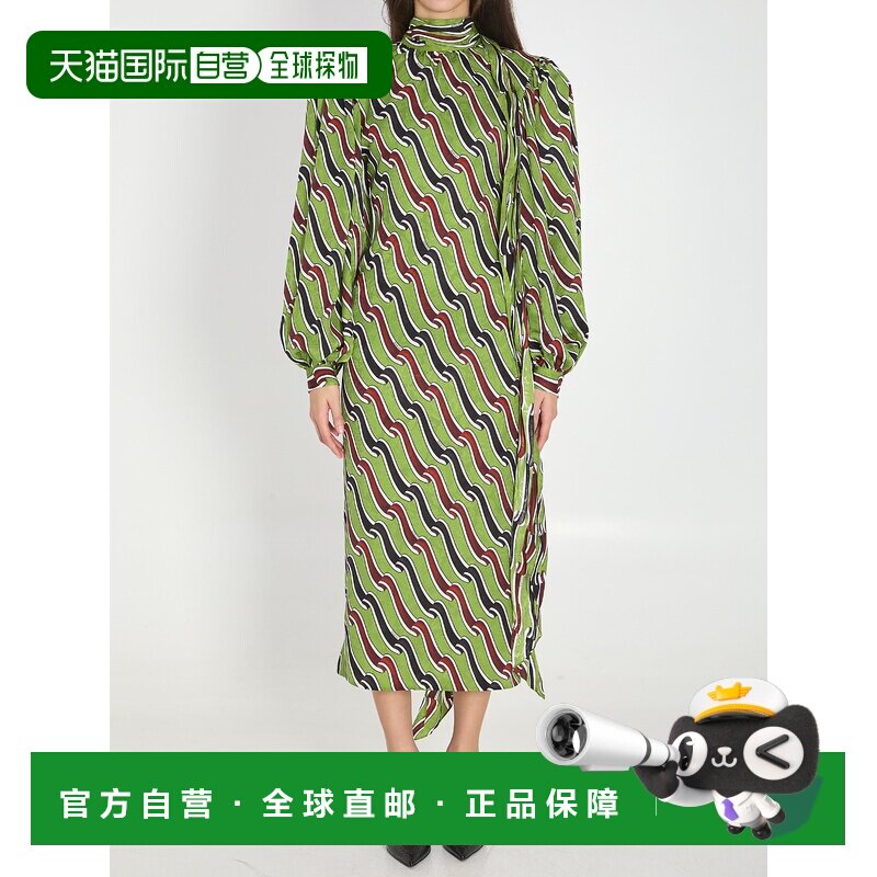 香港直邮GUCCI 女士连衣裙 858170ZAUNV3010 SS2026 花色 印花丝