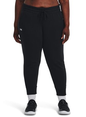 Under Armour Plus Size Rival 羊毛慢跑裤 黑色/白色