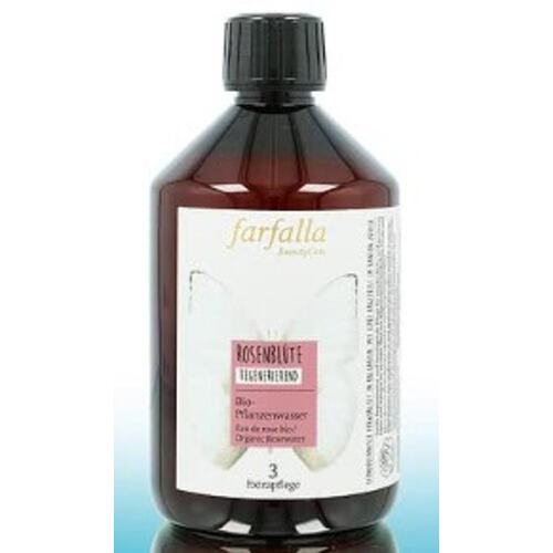 欧洲直邮德国Farfalla大马士革玫瑰纯露500ml有机玫瑰芳疗爽肤水