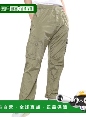 韩国直邮STONE ISLAND 31019 Econyl® 再生尼龙金属效果工装裤_宽