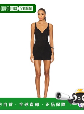 1h可退 香港直邮潮奢 ALEX PERRY 女士 绒面革迷你连衣裙 D1456SS