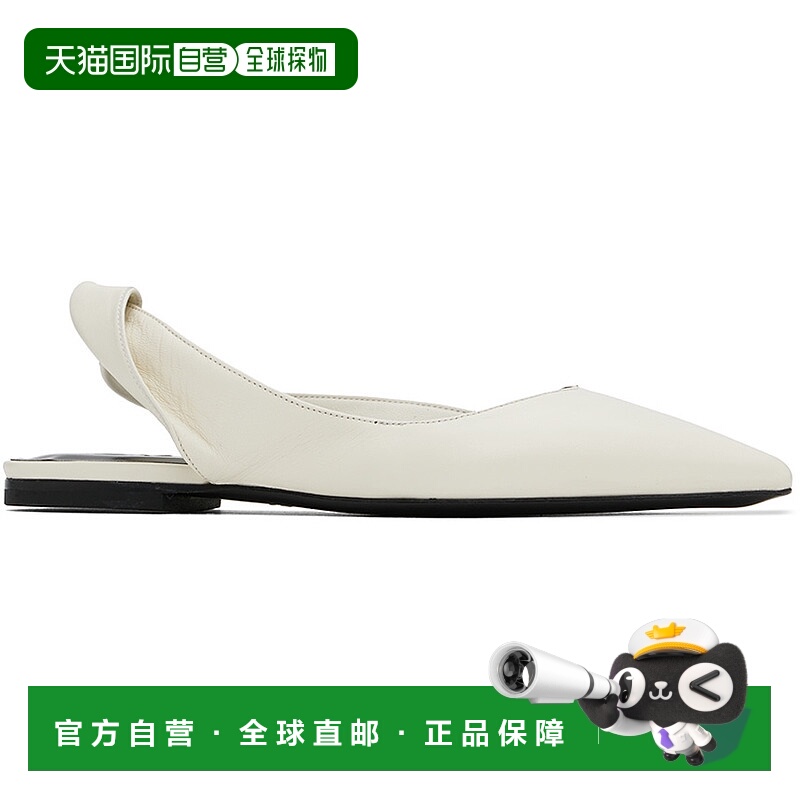 1h可退 香港直邮潮奢 BY FAR 女士 白色 Yasha 平底鞋 MWFFC024LL